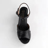 Froggie Raine Leather Wedge - Black