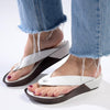 Froggie Rox Leather Comfort Thong Sandal - White-Froggie-Buy shoes online