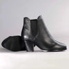 Froggie Sherrie Block Heel Gusset Ankle Boot - Black