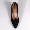 Froggie Spring Leather Block Court Heel - Black-Froggie-Buy shoes online