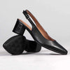 Froggie Spring Sling Back Heel - Black-Froggie-Buy shoes online