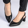 Froggie Spring Sling Back Heel - Black-Froggie-Buy shoes online