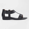 Froggie T-Bar Flat Sandal - 12886 - Black
