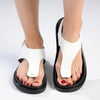 Froggie Tessa 2 Leather Comfort Sandals - White-Froggie-Buy shoes online