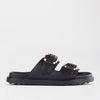 Froggie Tessa Leather Comfort Sandals - Black-Froggie-Buy shoes online