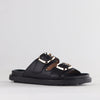 Froggie Tessa Leather Comfort Sandals - Black-Froggie-Buy shoes online