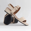Froggie Toni Leather Block Heel Sandal - Ivory