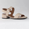 Froggie Toni Leather Block Heel Sandal - Ivory