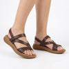 Pierre Cardin Satin Sandal - Brown