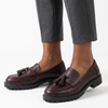 Madison Monroe Loafer with Tassle - Burgundy