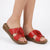 Pierre Cardin Flower Slip On - Red