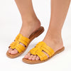 Alessio Push In Sandal - Mustard