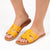 Alessio Push In Sandal - Mustard