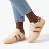 Soviet Dahlia Textile Sneaker - Cream/ Brown