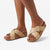 Fit Flop Lulu Cross Slide with inlay Buckle - Cappuccino