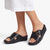 Fit Flop Lulu Cross Slide with inlay Buckle - All Black