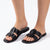Alessio Push In Sandal - Black
