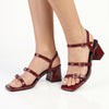 Madison Claire Block Heel - Wine
