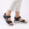Action Comfort Sandals - Black/Grey