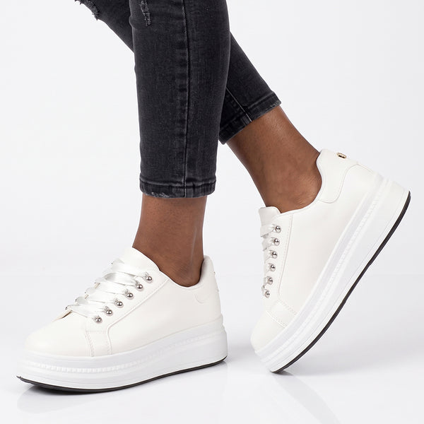 Butterfly Feet Senhora 31 Platform Sneaker - White