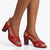 Pierre Cardin Peep Toe Heel - Red