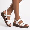 Pierre Cardin Low Wedge - White