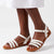 Butterfly Feet Ellie 11 Flat Strappy Sandal - White