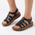 Pierre Cardin Gladiator Sandal- Black