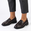 Madison Magnolia Loafer with Saddle - Chocolate