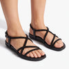 Fit Flop Gracie Crystal Strappy Sandals - All Black