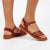 Butterfly Feet Ellie 11 Flat Strappy Sandal - Tan