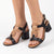 Pierre Cardin Block Heel - Black/Beige