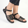 Alessio Strippy Sandal - Black Combo
