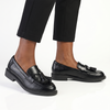 Madison Monroe Loafer with Tassle - Black
