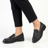 Madison Magnolia Loafer with Saddle - Black