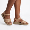 Pierre Cardin Velcro Strappy Sandal  - Nude