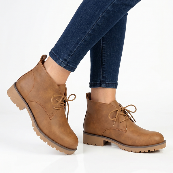Madison Ladies Low Ankle Boot - Tan