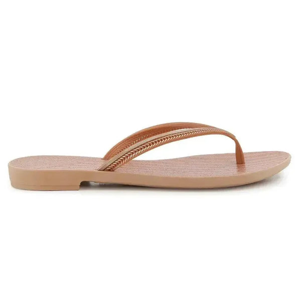 Grendha Acai Energia Thong Sandal - Brown Gold