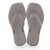 Grendha Amina Thong Slip On Sandals - Grey/Silver