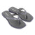 Grendha Amina Thong Slip On Sandals - Grey/Silver-Grendha-Buy shoes online