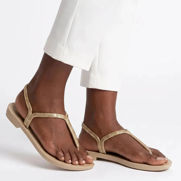 Grendha Amor Em Flor Sandal - Gold