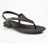 Grendha Chainlink Ladies Thong Sandals - Black-Grendha-Buy shoes online