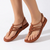 Grendha Detalhes Slingback Sandal - Brown