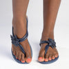 Grendha Floretta Ladies Thong Sandals - Navy-Grendha-Buy shoes online