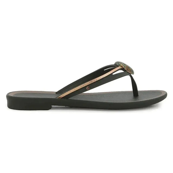Grendha Irreverente Gem Thong Sandal - Dark Green