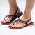 Grendha Navya Slingback Thong Sandals - Black/Orange-Grendha-Buy shoes online