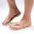 Grendha Nene glitter Slip On Thong Sandals - Light Nude-Grendha-Buy shoes online