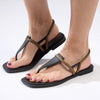 Grendha Ruby Ladies Thong Sandals - Black-Grendha-Buy shoes online