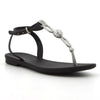 Grendha Slingback Sandals with Trim - Black-Grendha-Buy shoes online