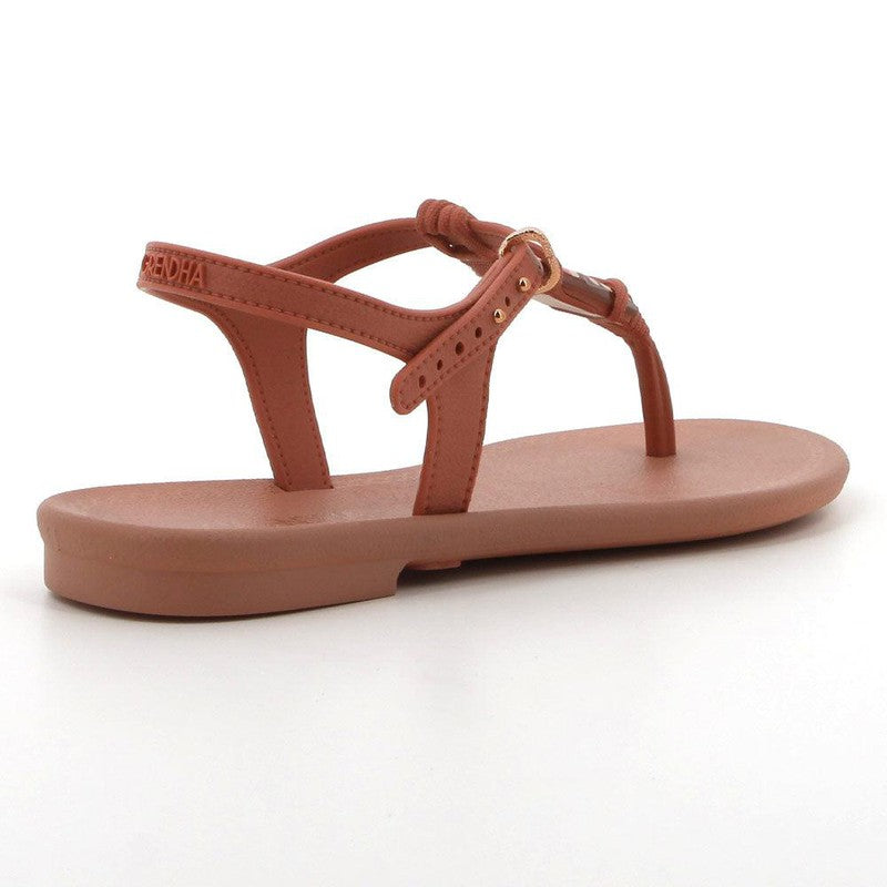 Grendha Slingback Sandals with Trim Dark Nude - Main Image